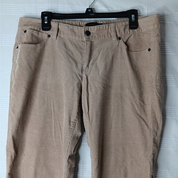 Talbots‎ Women's Petites Khaki Colored Corduroy Pants Jeans Women's Size 14WP - Picture 1 of 11